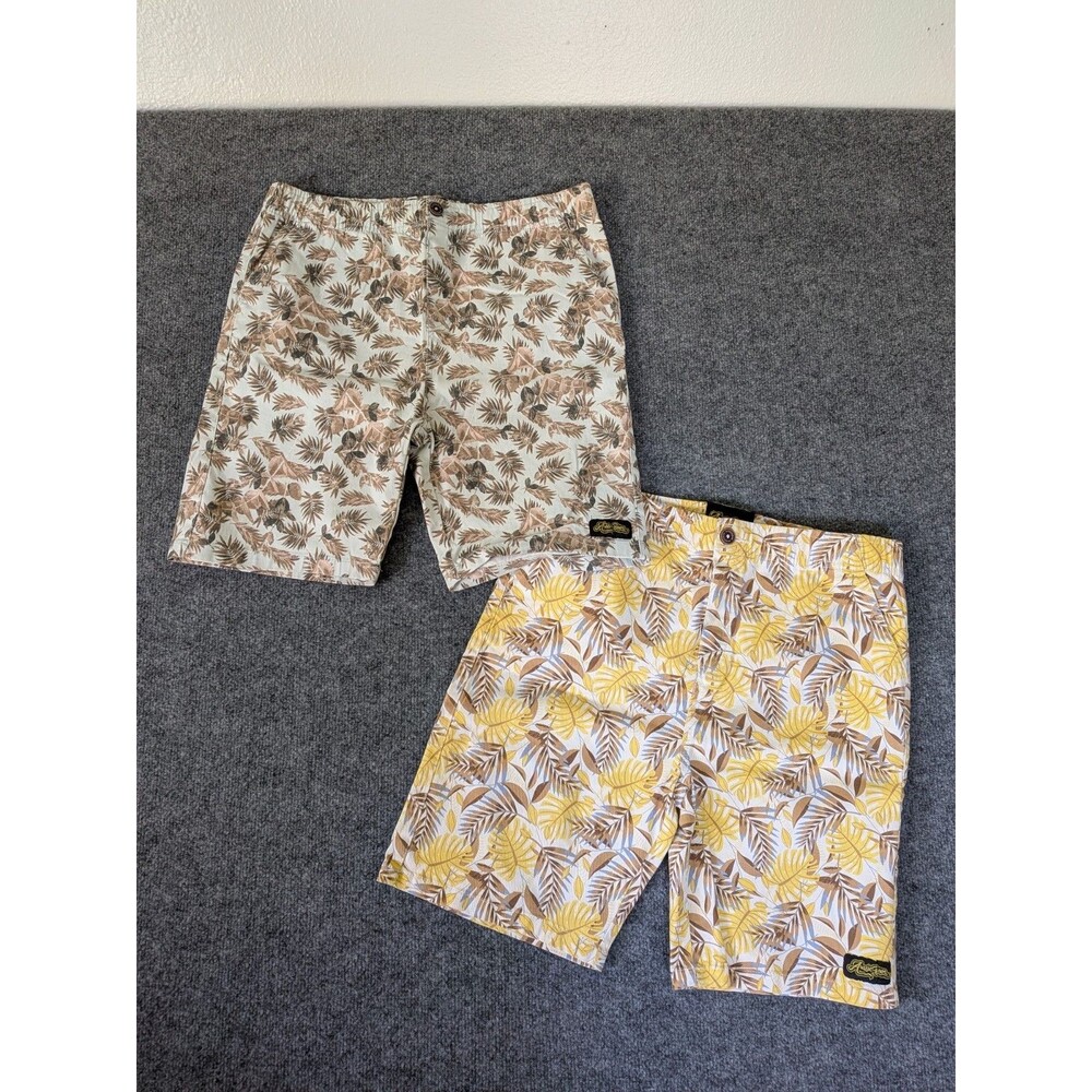 Lot of 2 Aussie Bum Shorts Men's Sz Medium M Tropical Hawaiian